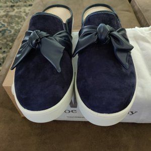 Spenco Orthotic Suede Bow Mules - Barbados